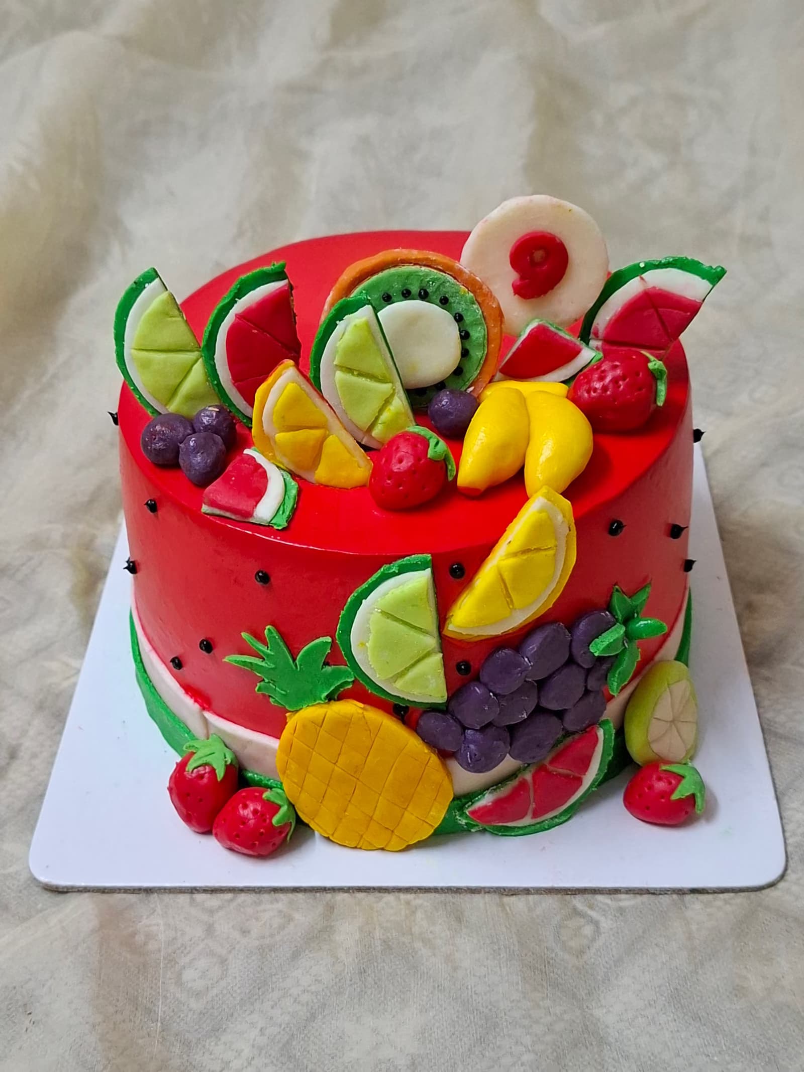 Fresh fruit cake